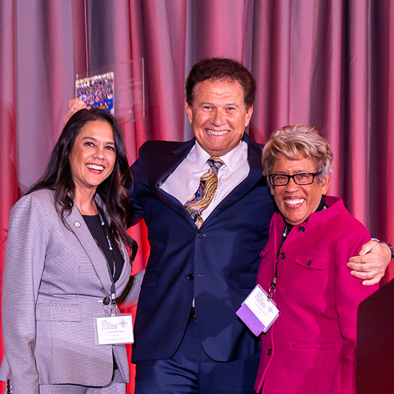 Juliana Barnes, Marty Block and Constance Carroll at the 2023 Legislative Conference